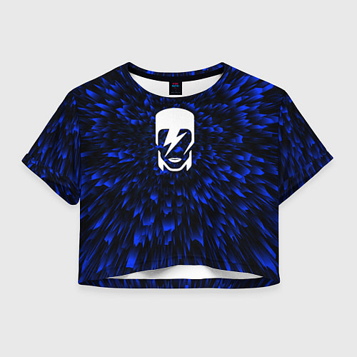 Женский топ David Bowie blue energy / 3D-принт – фото 1