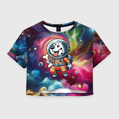 Женский топ Funny dalmatian puppy - ai art / 3D-принт – фото 1