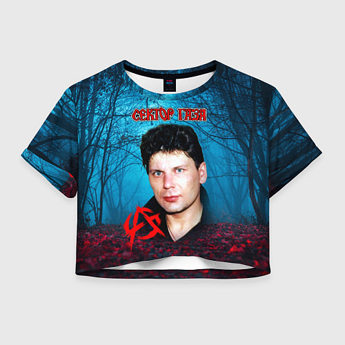 Женский топ Сектор газа вечерний лес / 3D-принт – фото 1