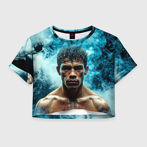 Женский топ Артуро Гатти в дыму / 3D-принт – фото 1