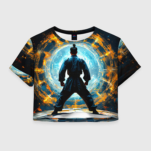 Женский топ Кунг-фу боец / 3D-принт – фото 1