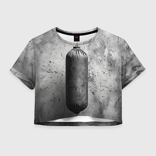 Женский топ Серая боксерская груша / 3D-принт – фото 1