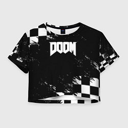 Женский топ Doom краски клетка