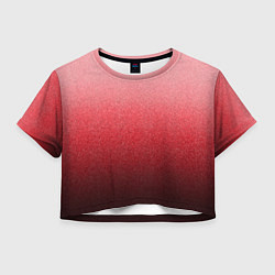 Женский топ Мягкий градиент красно-розовый текстура крошка