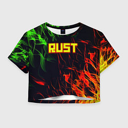 Женский топ RUST огненная текстура