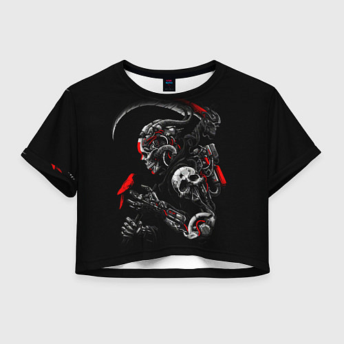 Женский топ Ронин самурай киборг / 3D-принт – фото 1