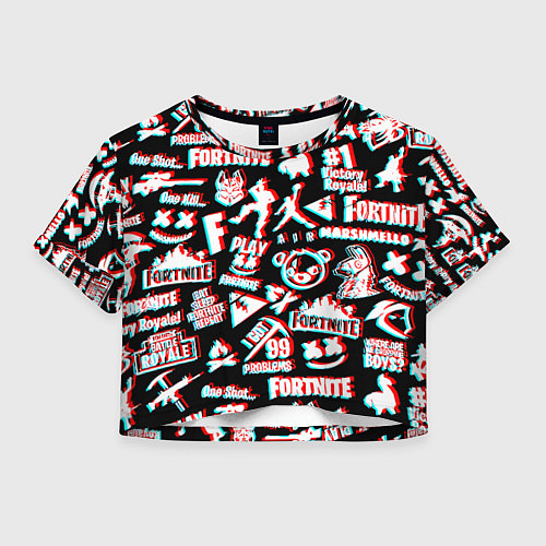 Женский топ Fortnite glitch game / 3D-принт – фото 1
