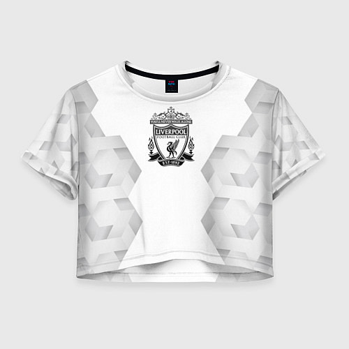 Женский топ Liverpool white poly / 3D-принт – фото 1