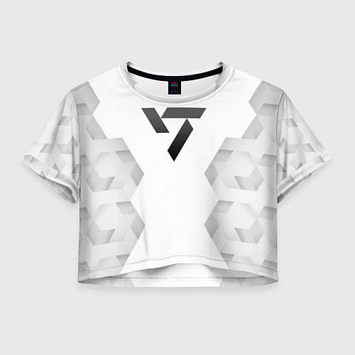 Женский топ Seventeen white poly / 3D-принт – фото 1