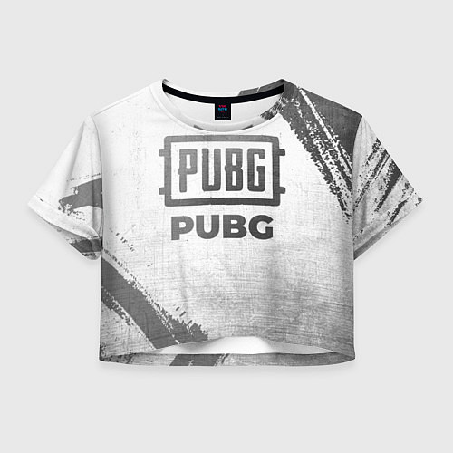 Женский топ PUBG - white gradient / 3D-принт – фото 1