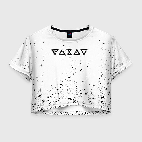 Женский топ Ведьмак брызги красок / 3D-принт – фото 1