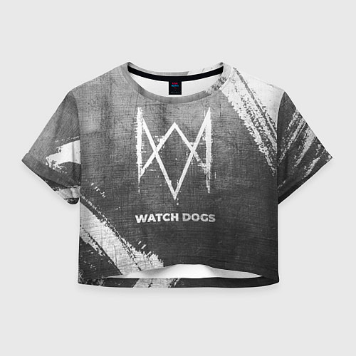 Женский топ Watch Dogs - grey gradient / 3D-принт – фото 1