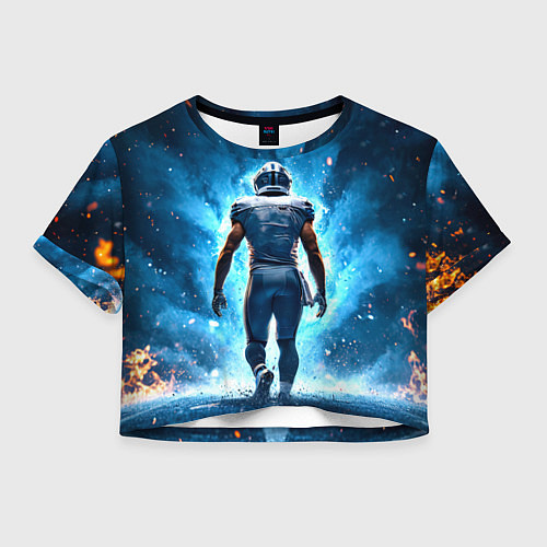 Женский топ Квотербек идет в огень / 3D-принт – фото 1