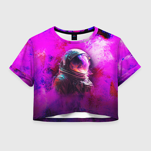 Женский топ Космонавт красочный / 3D-принт – фото 1