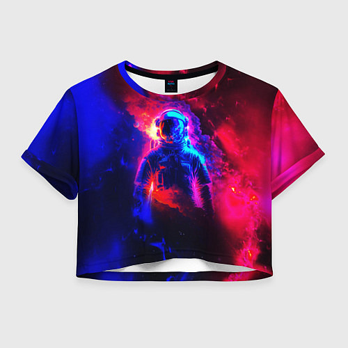 Женский топ Космонавт в пламени / 3D-принт – фото 1