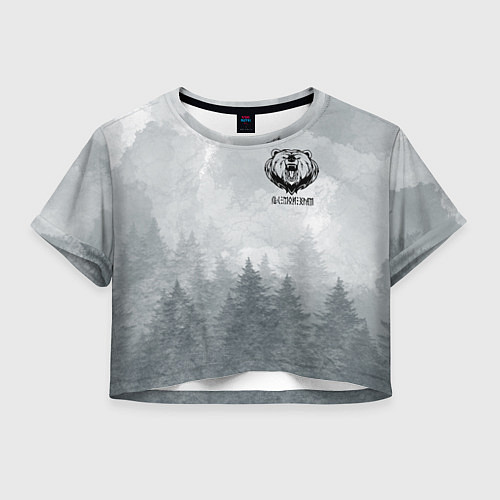 Женский топ Лес мой храм - медведь русич / 3D-принт – фото 1
