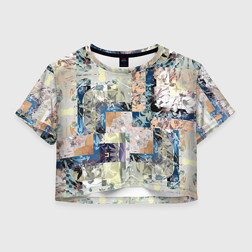 Женский топ Цветочная геометрическая абстракция / 3D-принт – фото 1
