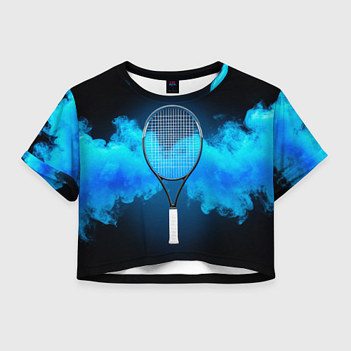 Женский топ Теннисная ракетка синий дым / 3D-принт – фото 1