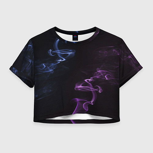 Женский топ Color black blue pink / 3D-принт – фото 1