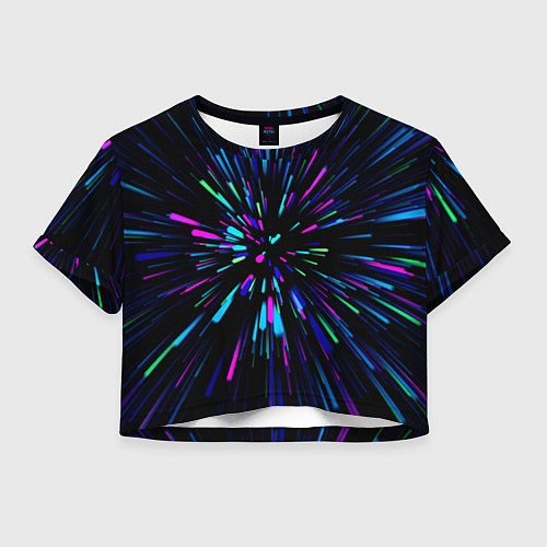 Женский топ Neon rods / 3D-принт – фото 1