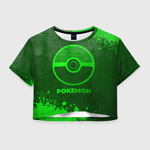 Женский топ Pokemon - green gradient / 3D-принт – фото 1