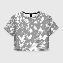 Женский топ Светлый серый геометричный паттерн