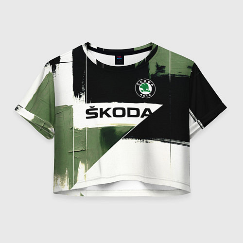 Женский топ Skoda логотип / 3D-принт – фото 1