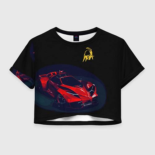 Женский топ Lamborghini Diverso - motorsport / 3D-принт – фото 1