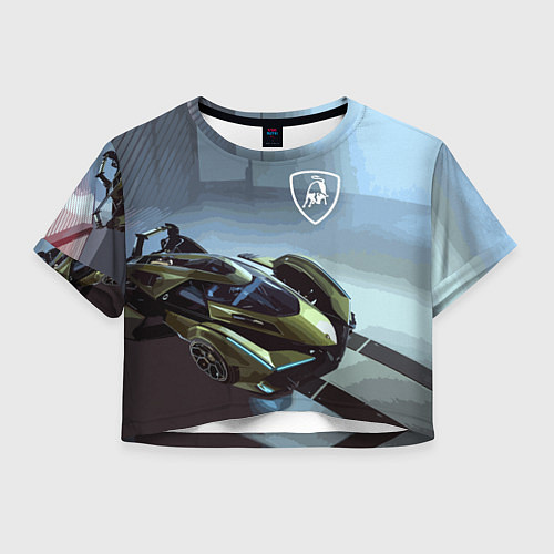 Женский топ Lamborghini - motorsport extreme / 3D-принт – фото 1