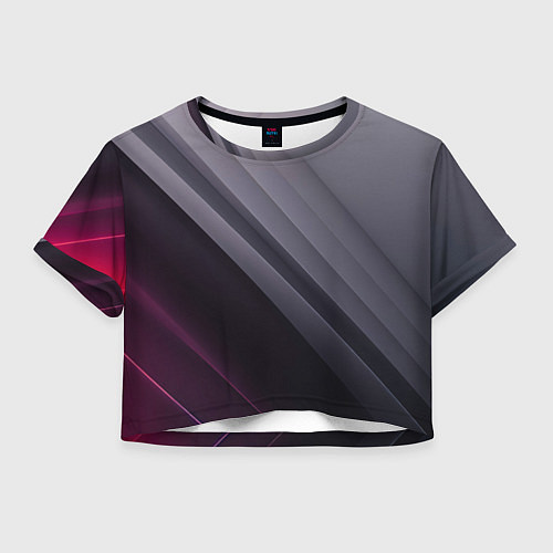 Женский топ Color black grey / 3D-принт – фото 1
