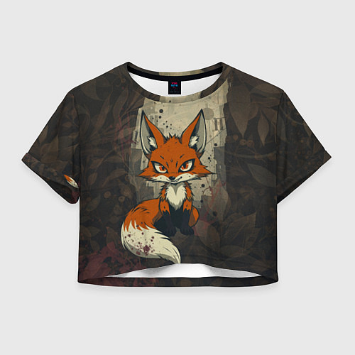 Женский топ Рыжий лис хитрец / 3D-принт – фото 1