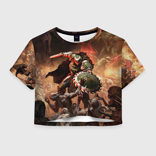 Женский топ Doom dark ages / 3D-принт – фото 1