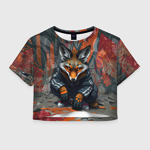 Женский топ Лис из подворотни / 3D-принт – фото 1