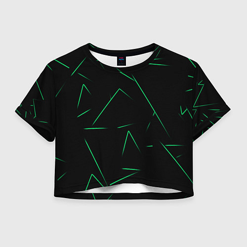 Женский топ Color light green line / 3D-принт – фото 1
