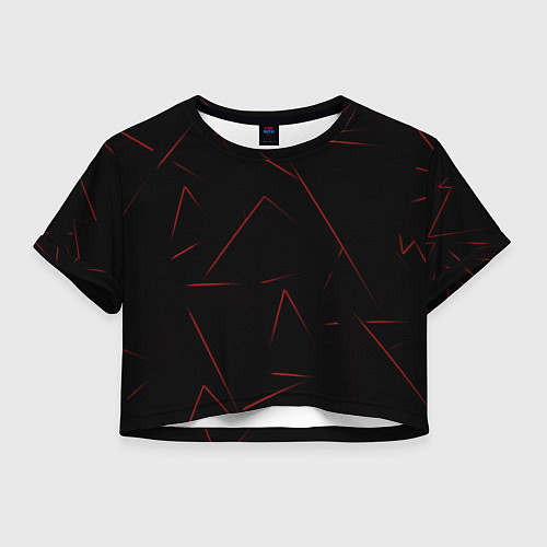 Женский топ Color red line / 3D-принт – фото 1