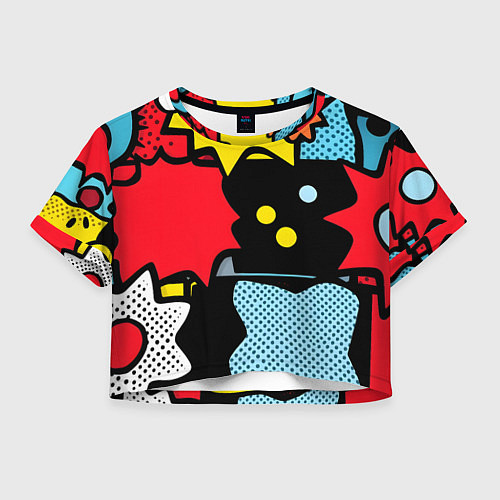 Женский топ Поп абстракция / 3D-принт – фото 1
