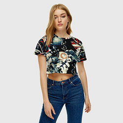 Футболка 3D укороченная женская Звездные войны персонажи, цвет: 3D-принт — фото 2