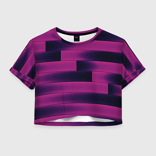 Женский топ Color pink square / 3D-принт – фото 1