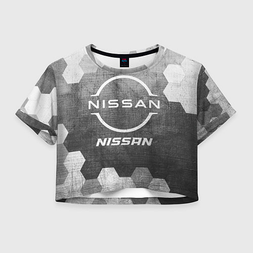 Женский топ Nissan - grey gradient / 3D-принт – фото 1