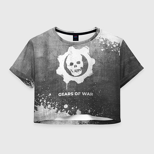 Женский топ Gears of War - grey gradient / 3D-принт – фото 1
