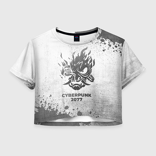 Женский топ Cyberpunk 2077 - white gradient / 3D-принт – фото 1