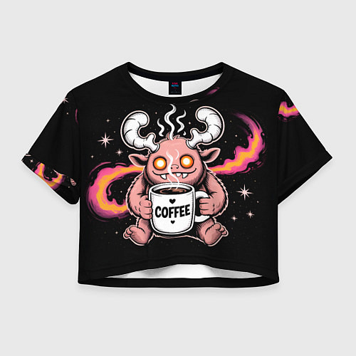 Женский топ Кофейный инопланетянин / 3D-принт – фото 1