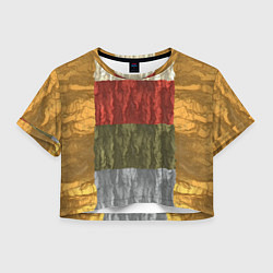 Женский топ Цветной узор абстрактная графика