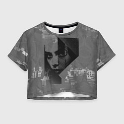 Женский топ Девушка на фоне гличей