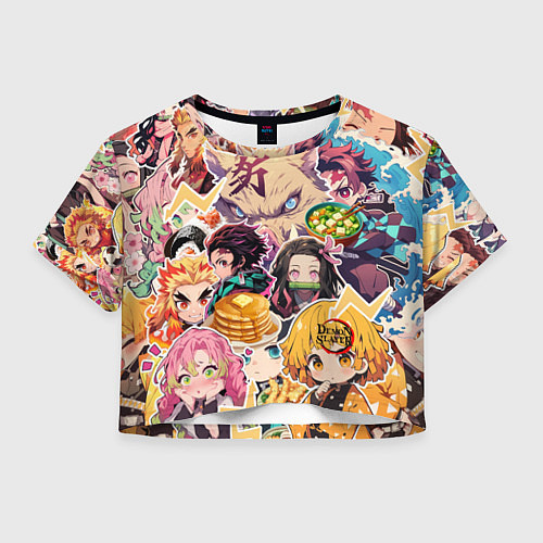 Женский топ Demon Slayer Blade Favorite Food / 3D-принт – фото 1