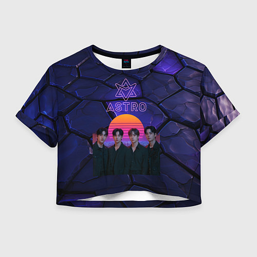 Женский топ Astro retro style / 3D-принт – фото 1