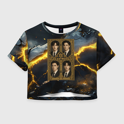 Женский топ Astro в золотой рамке / 3D-принт – фото 1