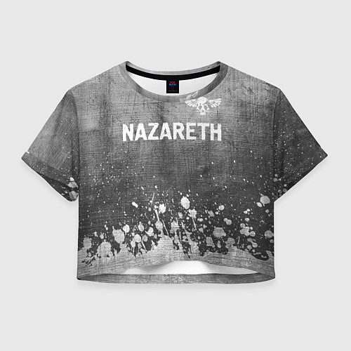 Женский топ Nazareth - grey gradient посередине / 3D-принт – фото 1