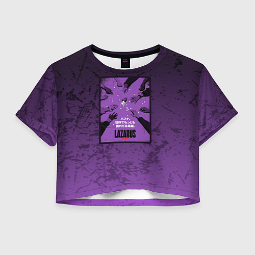 Женский топ Lazarus: Violet Pattern / 3D-принт – фото 1