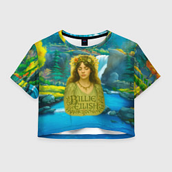 Женский топ Билли Айлиш на фоне природы